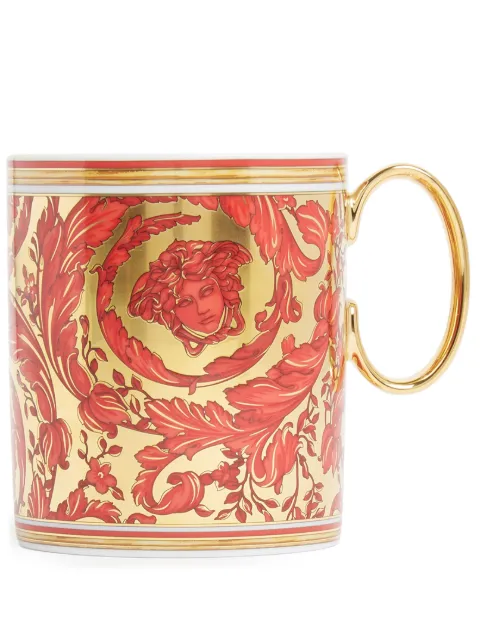 Versace x Rosenthal Medusa Garland porcelain mug Red 19335409958