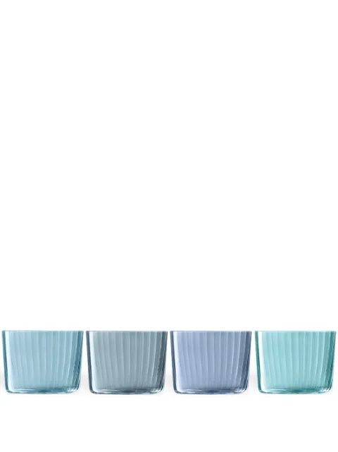 LSA International Gems tea light holder (set of four) Blue G06007138A