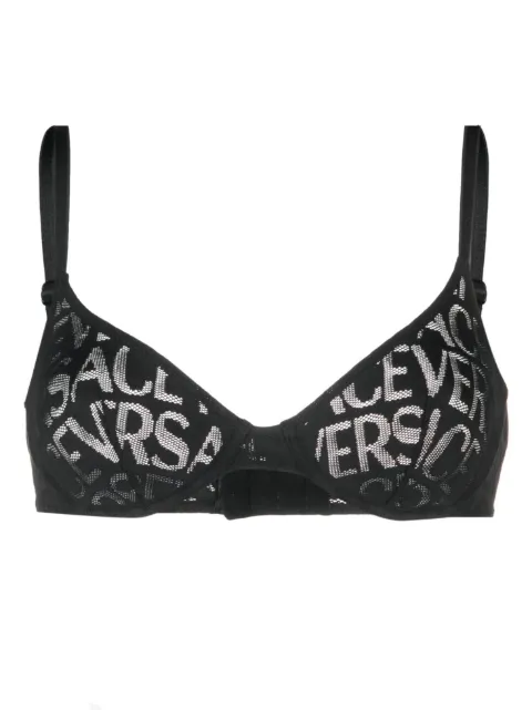 Versace Versace Allover mesh underwire bra Black 10115901A08525