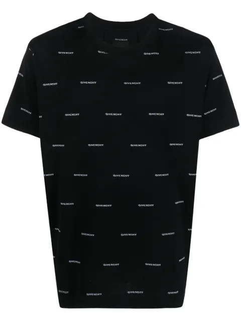 Givenchy 4G logo-print cotton T-shirt Black BM716R3YE4