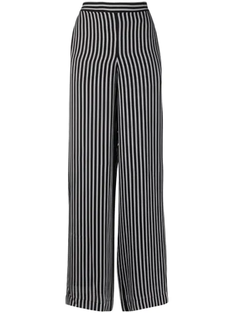 Michael Michael Kors striped wide-leg trousers Black MF330I4AR3