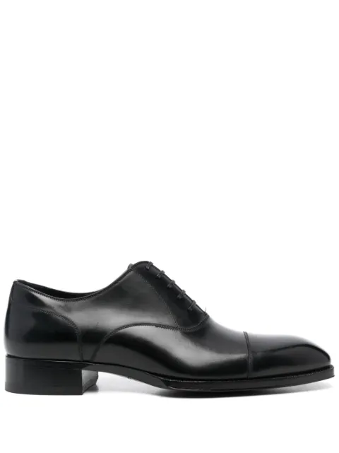 TOM FORD Elkan leather Oxford shoes Black J1248LCL021N