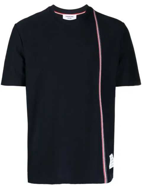 Thom Browne RWB stripe cotton T-shirt Blue MJS252AJ0138