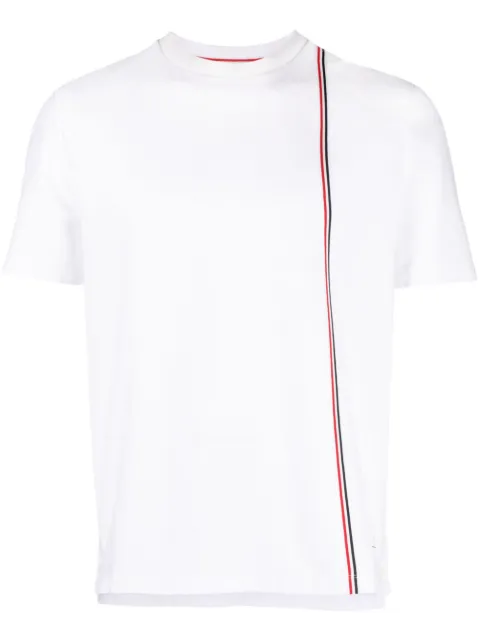 Thom Browne RWB stripe cotton T-shirt White MJS252AJ0138