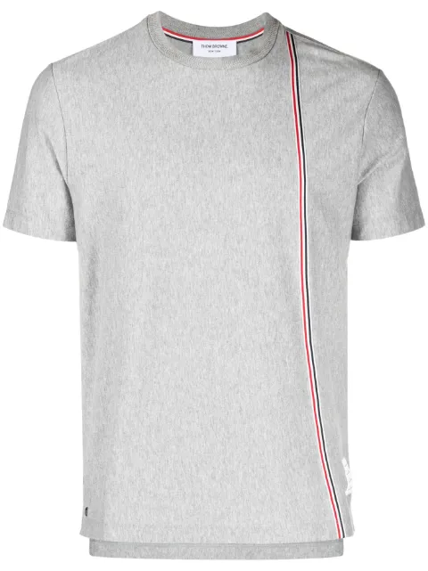 Thom Browne RWB stripe cotton T-shirt Grey MJS252AJ0138