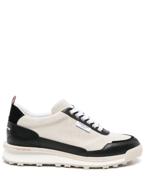 Thom Browne Alumni panelled lace-up sneakers Neutrals MFD271BF0492