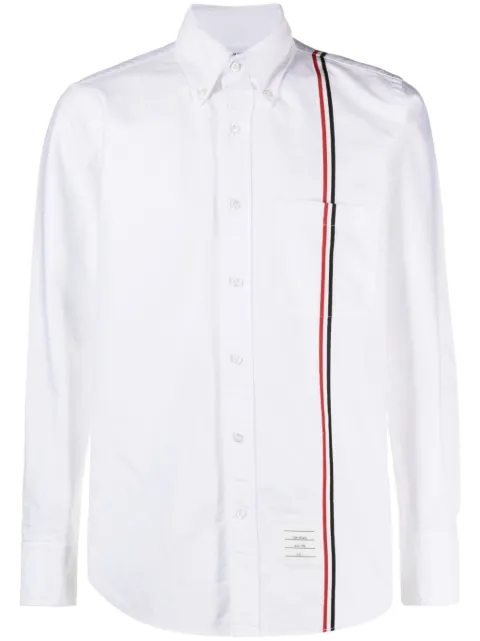 Thom Browne RWB stripe cotton shirt White MWL396AF0313