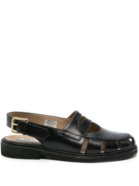 Thom Browne slingback cut-out sandals Black MFL112AL0083