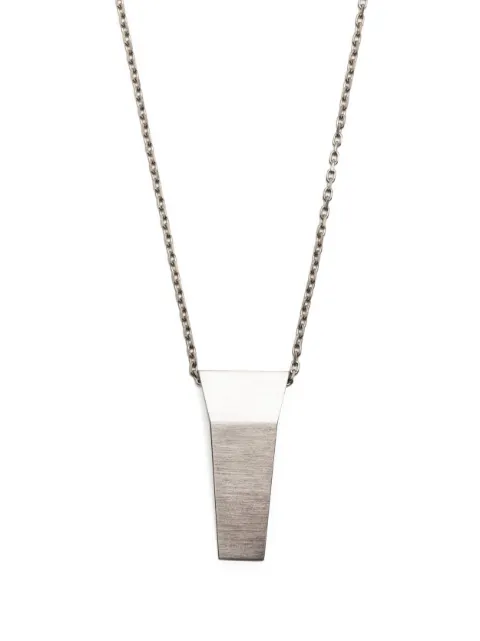 Rick Owens logo-engraved chain necklace Silver RJ0000023MMT