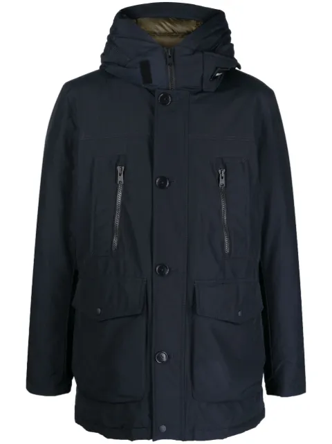 Woolrich hooded zip coat Blue CFWOOU0866MRUT0001