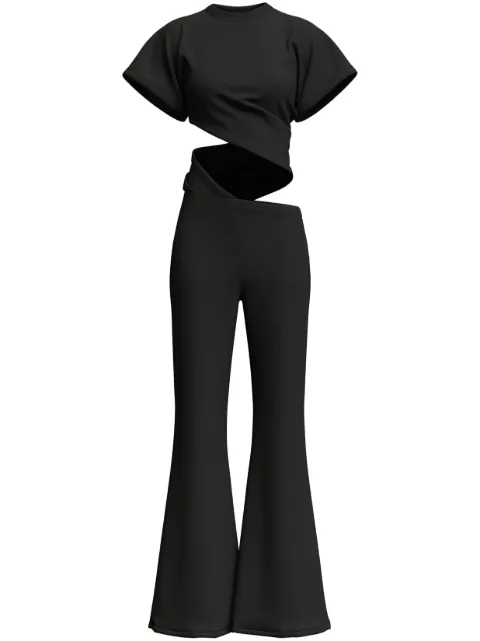 Maccapani Sere cutout-detail jumpsuit Black 23IM2M0H1204081