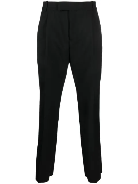 Alexander McQueen straight-leg wool trousers Black 758752QVU82