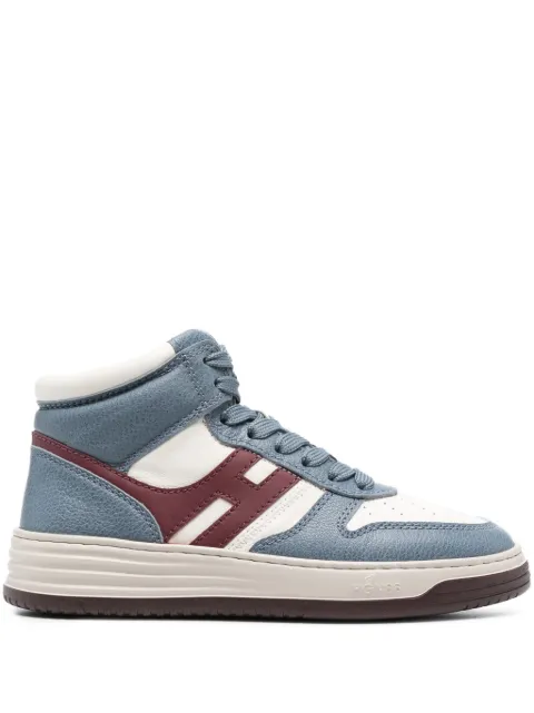 Hogan H630 panelled high-top sneakers Blue HXW6300EU40SB9