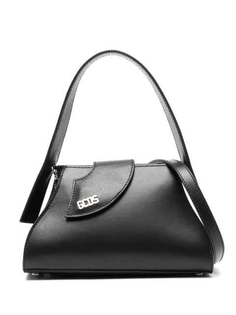GCDS Comma small leather mini bag Black FW23U500360