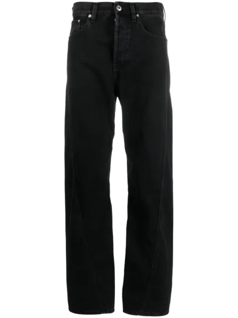Lanvin Twisted straight-leg jeans Black RMTR0051D063A23
