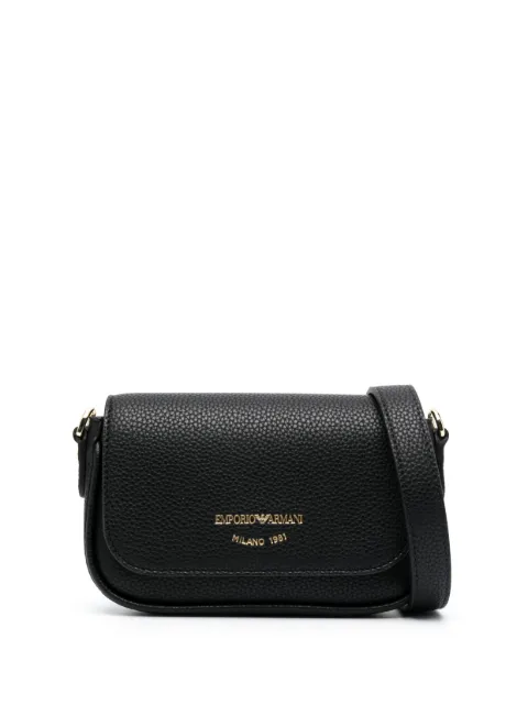 Emporio Armani logo-stamp crossbody bag Black Y3H328YFO5B