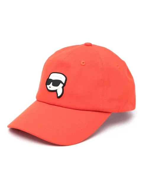 Karl Lagerfeld Ikonik Karl cotton baseball cap Red 231W3401