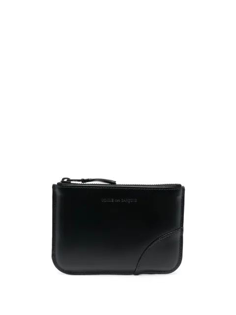 Comme Des Garçons Wallet logo-debossed leather pouch Black SA8100VB