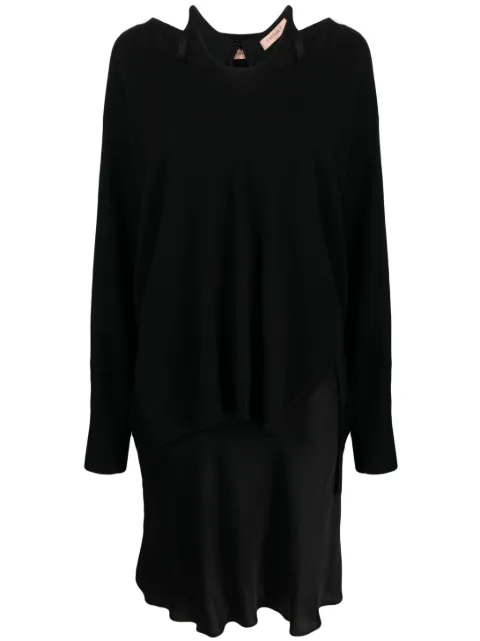 TWINSET layered jumper dress Black 232TP3211