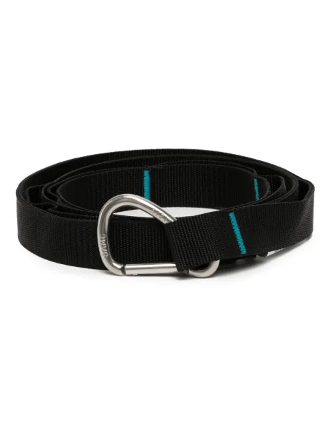 OAMC engraved-logo grossgrain belt Black 23A28OAB05NST00344