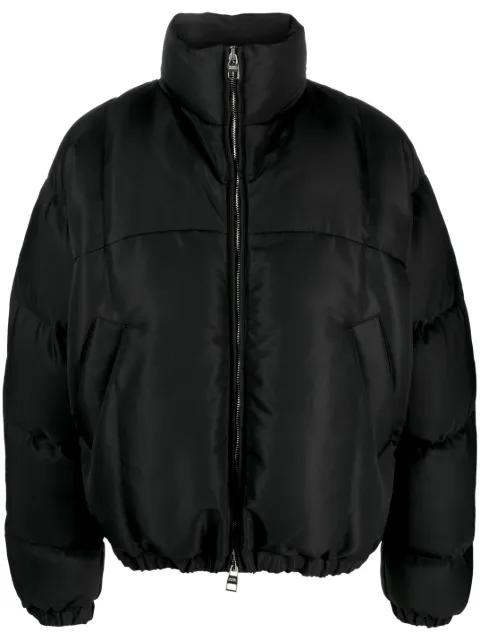 Alexander McQueen funnel-neck padded jacket Black 758808QVR77
