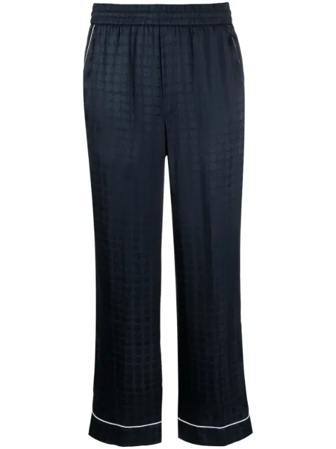 10 CORSO COMO Circle-motif straight-leg trousers Blue 101051TE78760