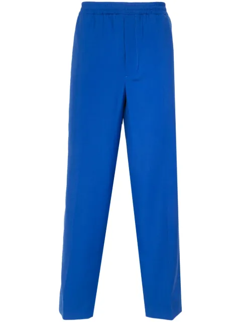 Gucci Interlocking-G wide-leg trousers Blue 742766Z8BI7