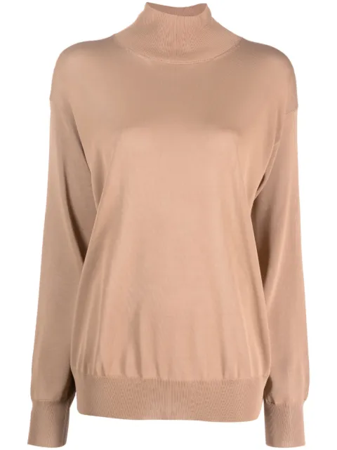 KHAITE The Paco knitted crepe jumper Neutrals 9287401942