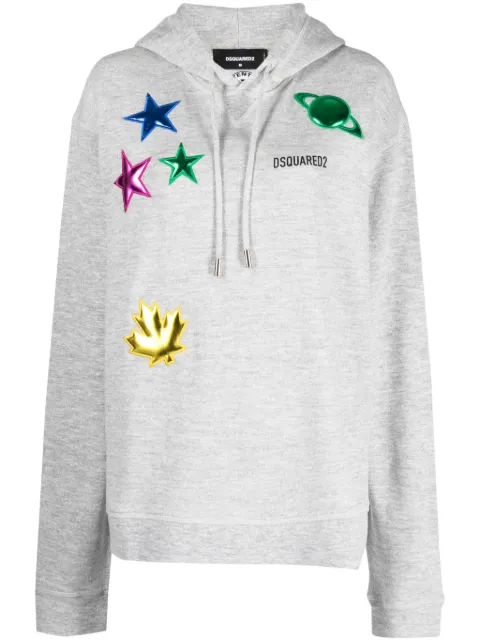 DSQUARED2 Cool patch-detail hoodie Grey S75GU0492S25061