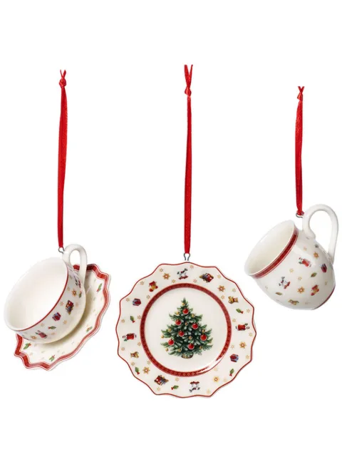 Villeroy & Boch Three christmas decoration pieces White 1486596664