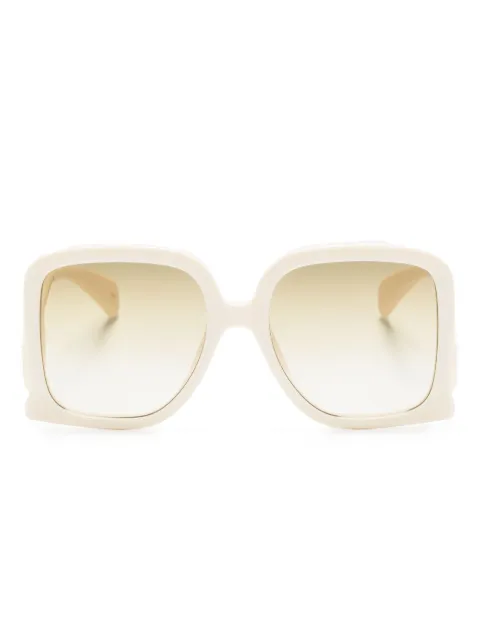 Gucci Eyewear Interlocking-G oversize-frame sunglasses White GG1326S002