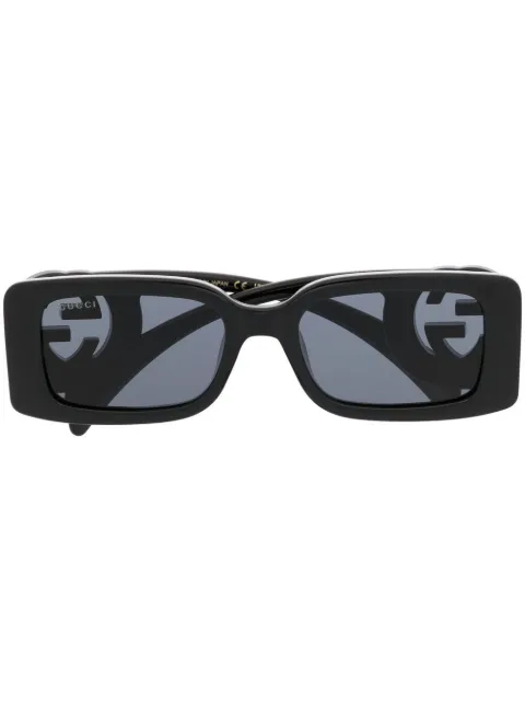 Gucci Eyewear Interlocking G rectangle-frame sunglasses Black GG1325S001