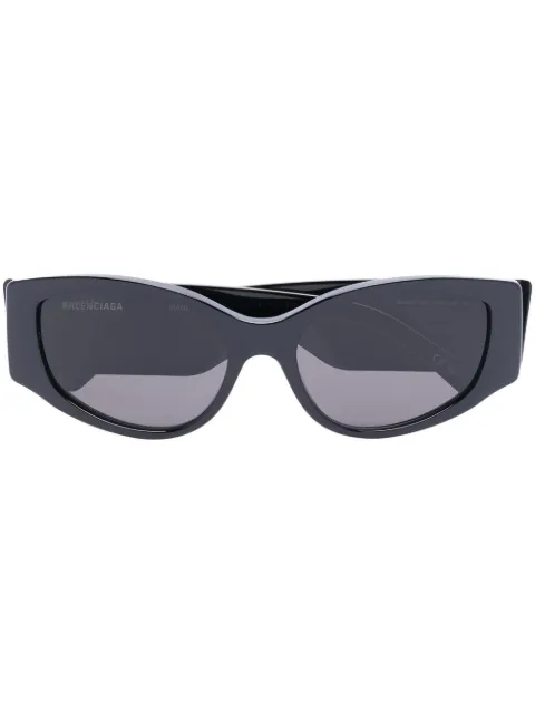 Balenciaga Eyewear logo-print cat-eye sunglasses Black BB0258S001
