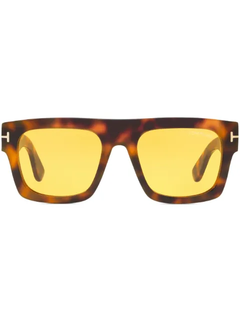 TOM FORD Eyewear Fausto square-frame sunglasses Green FT0711