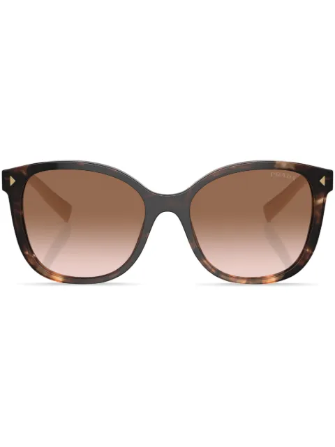 Prada Eyewear tortoiseshell-effect square-frame sunglasses Green SPR22ZS