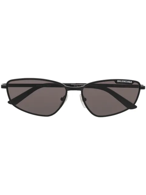 Balenciaga Eyewear logo-engraved rectangular-frame sunglasses Black BB0277S001
