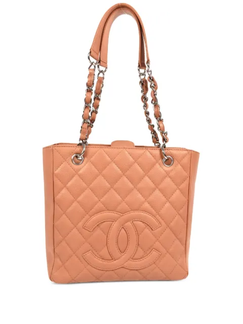 CHANEL Pre-Owned 2008 Petite Shopping Tote bag Orange 12089507