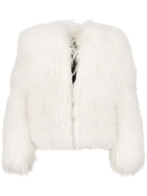 DANCASSAB Aspen shearling jacket White DCPF23MASPBLAMF