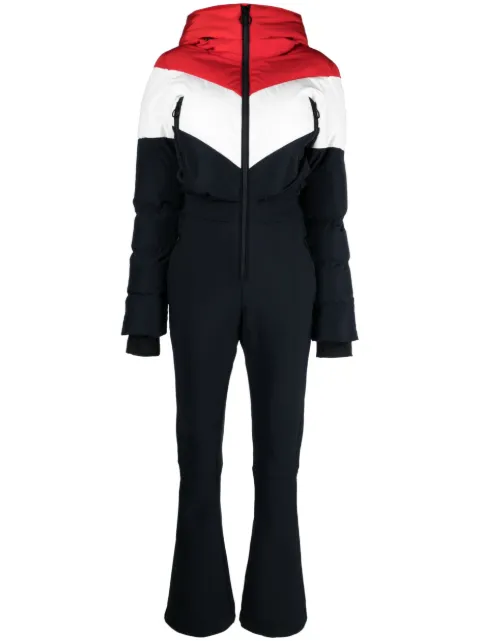 Fusalp Kira contrast-panel ski suit Blue E1306
