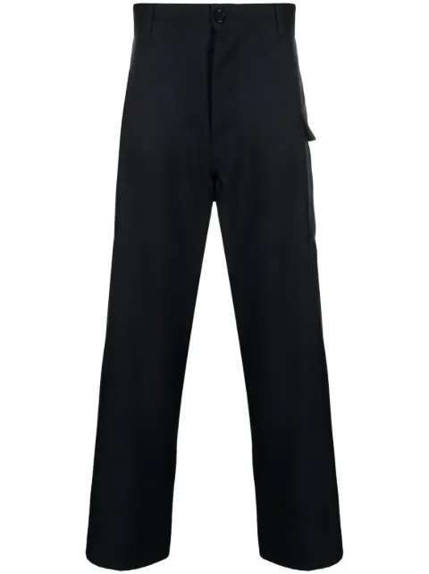 Marni cargo-pocket wool trousers Blue PUMU0095U0TW839