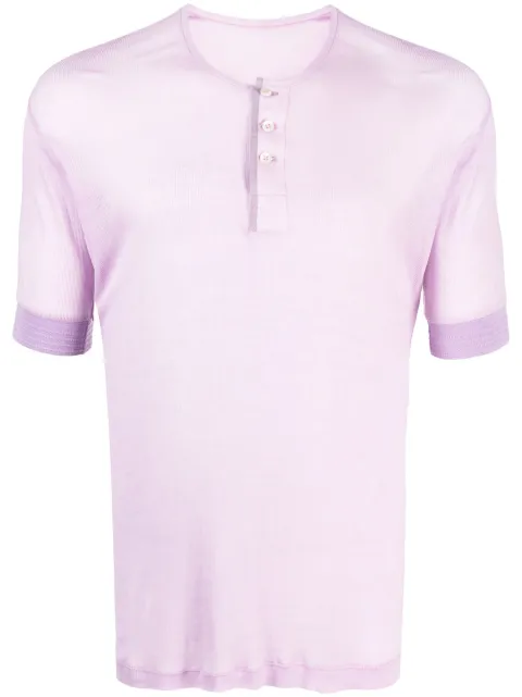 Maison Margiela button-fastening T-shirt Purple S67GC0028S23396