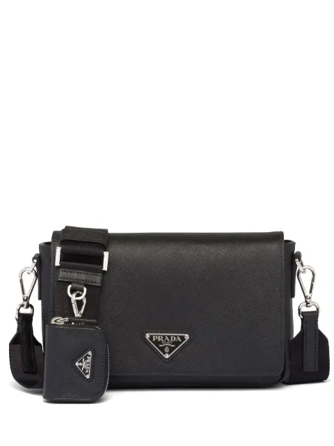 Prada Saffiano leather shoulder bag Black 2VD059VOOO9Z2