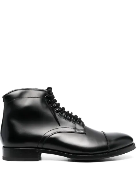 Lidfort lace-up leather boots Black 103P