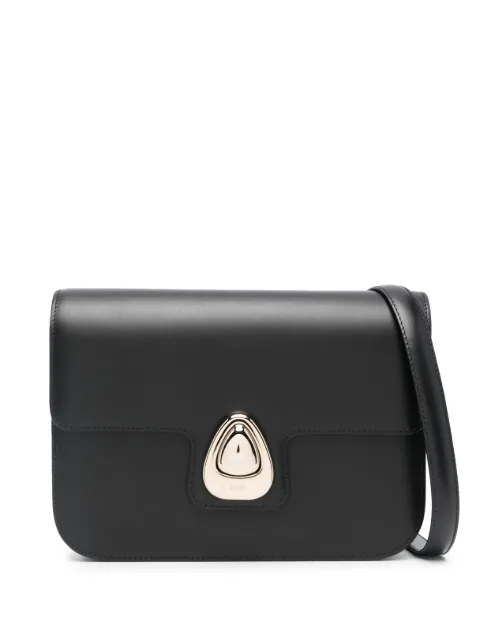 A.P.C. Astra leather shoulder bag Black PXBMWF61844