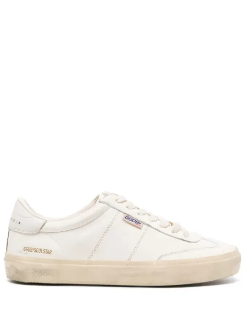 Golden Goose Soul-Star distressed leather sneakers Neutrals GMF00464F005049