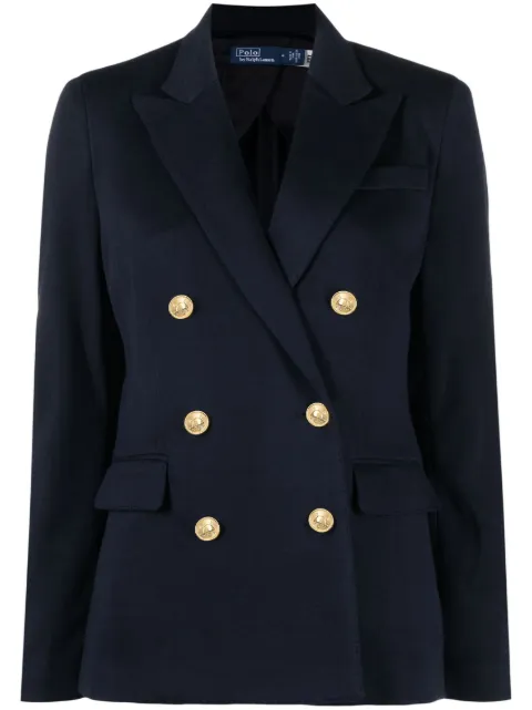 Polo Ralph Lauren double-breasted knitted blazer Blue 211910134001