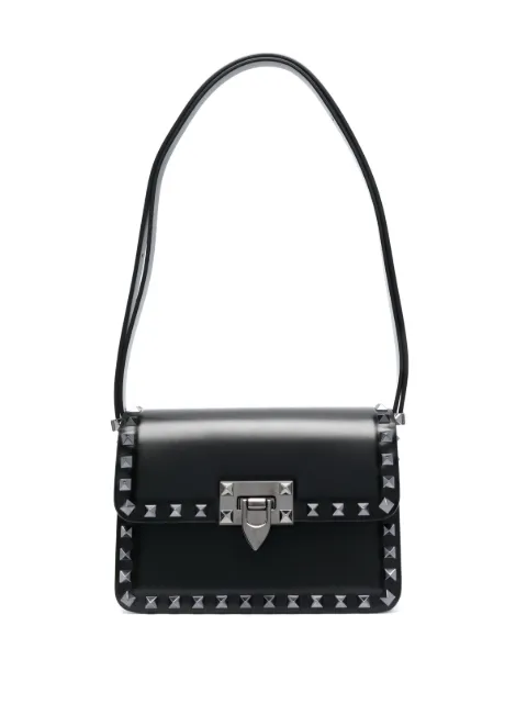Valentino Garavani small Rockstud23 leather shoulder bag Black WB0M42QYV