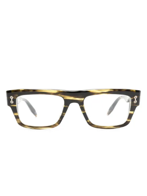 Akoni square-frame glasses Black AKX101B54