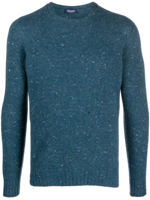 Drumohr melange-effect knit jumper Blue D5SH103N