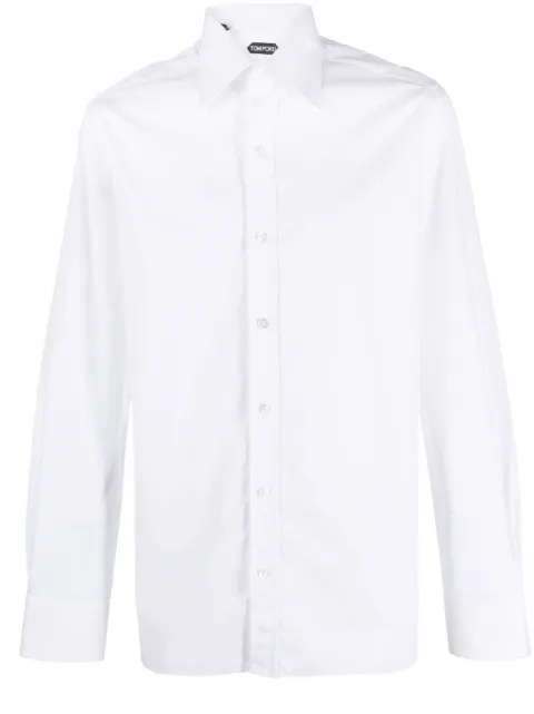 TOM FORD button-down cotton shirt White HSBC05CGS11